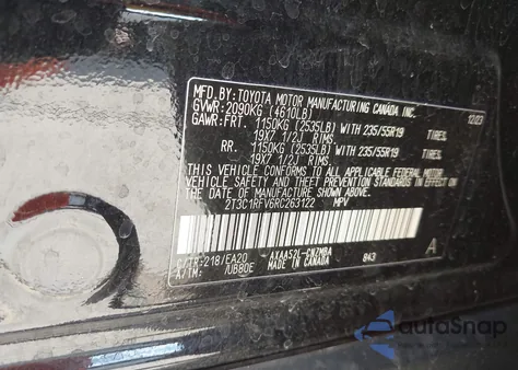 2024 Toyota Rav4 Xle Premium from USA, damaged, VIN 2T3C1RFV6RC263122